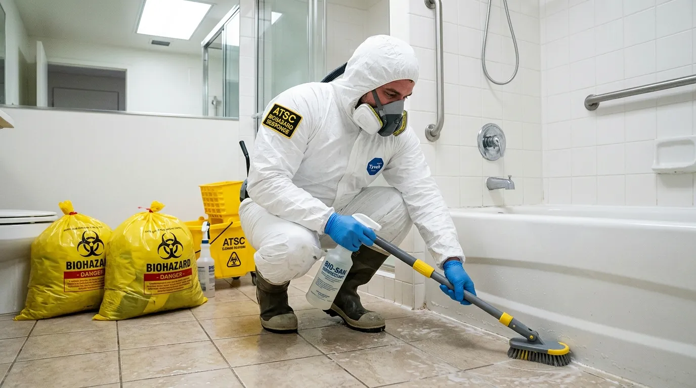 Decontamination equipment deployed for Blood Cleanup in Tacony